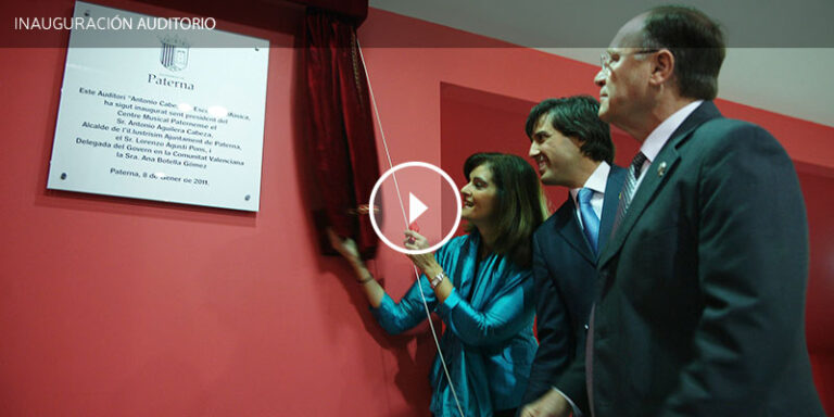 Inauguración Auditorio de Paterna