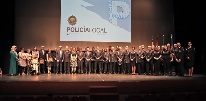 Instante de la celebración del Día de la Policía Local de Paterna