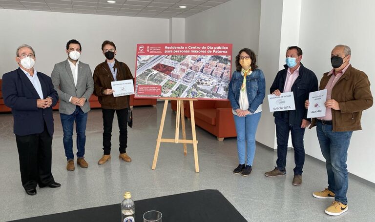 Paterna cede a la Generalitat un solar de 6.000 m2 en Santa Rita para la construcción de la Residencia de Mayores más grande e innovadora de la Comunitat