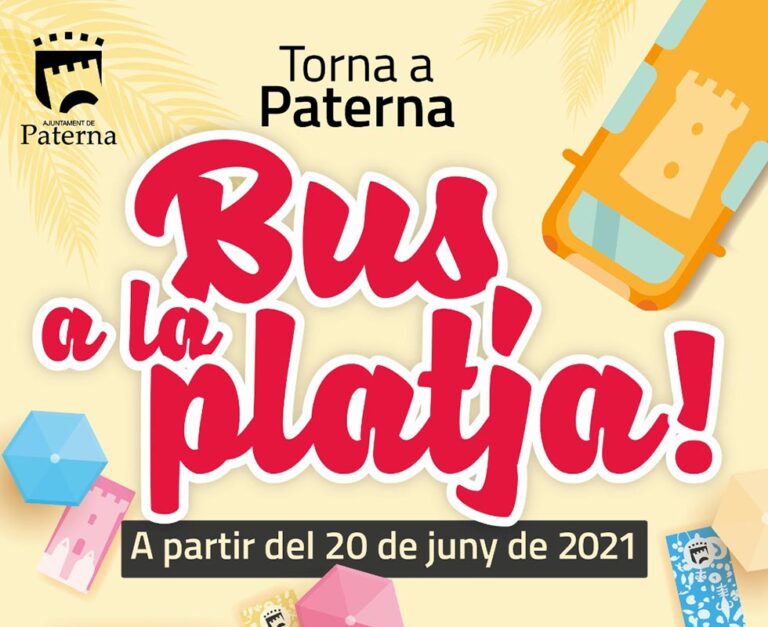 Paterna pone en marcha el Bus a la Playa el próximo 20 de junio