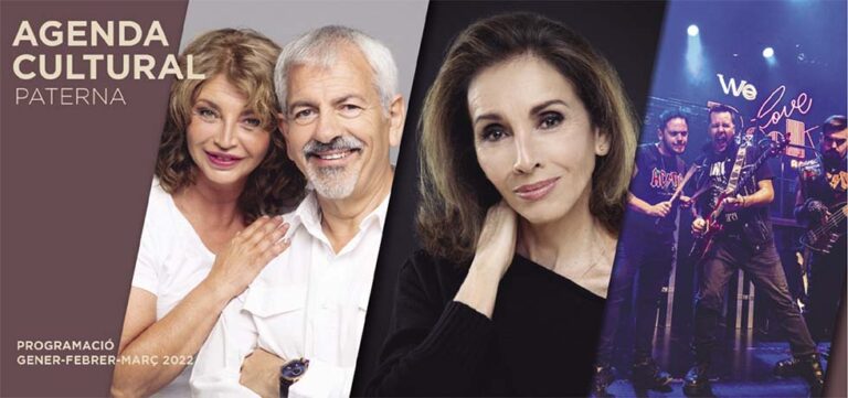 Ana Belén y el polifacético Carlos Sobera protagonizan la Agenda Cultural de Paterna de este trimestre