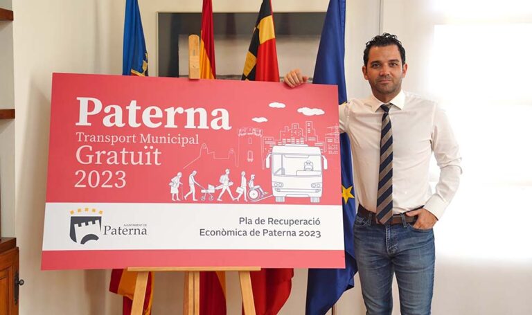 Los autobuses municipales de Paterna serán gratuitos durante todo el 2023