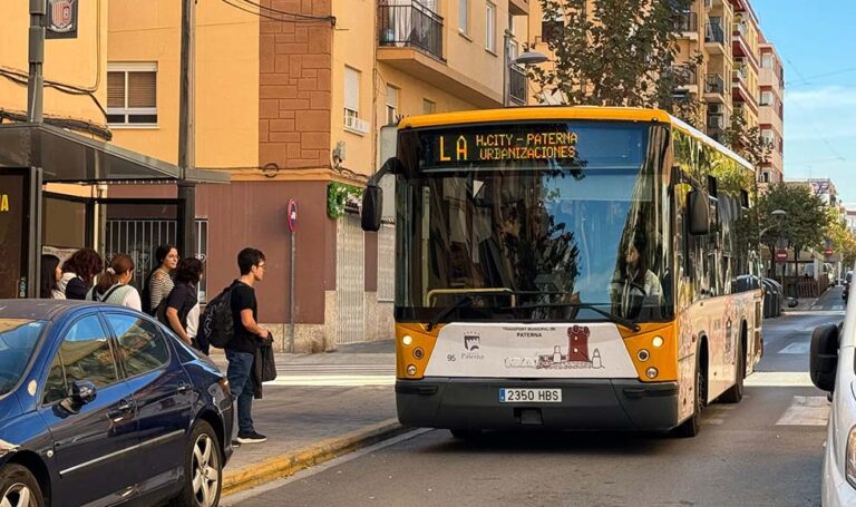 Paterna continuará con la gratuidad del servicio de transporte público municipal para todas las edades durante todo el 2024