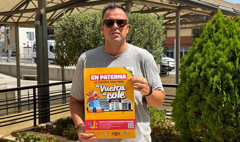 Más de 100 establecimientos se suman a la campaña de ‘Vuelta al cole’ para seguir fomentando el comercio local en Paterna