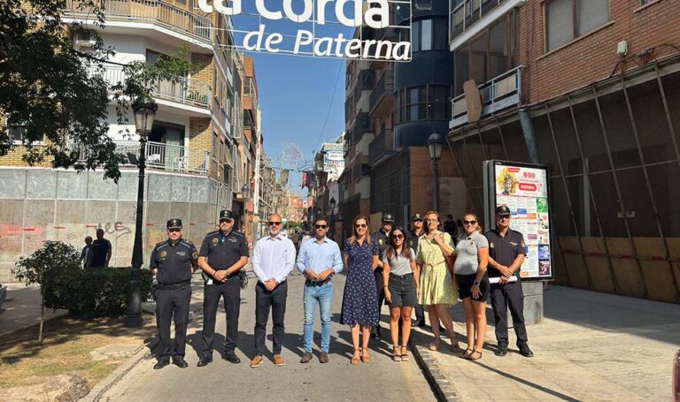 Paterna incrementa un 10% los efectivos de la Policía Local y amplía el perímetro de la zona de fuego y las vías de evacuación para velar por la seguridad de la millor Cordà del món