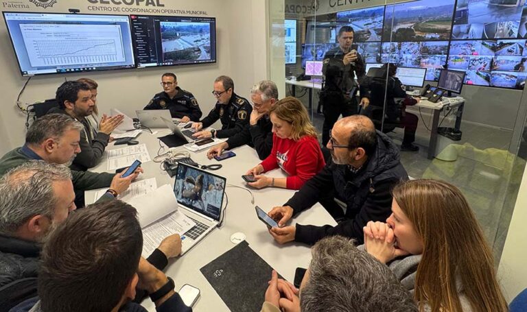 El CECOPAL de Paterna amplía a mañana jueves las medidas implantadas ante la Emergencia por inundaciones decretada por la Generalitat