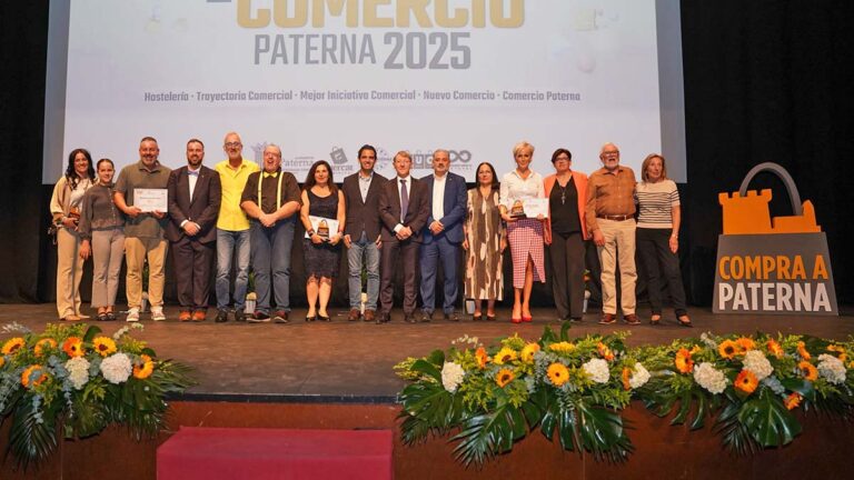 El Ayuntamiento de Paterna saca músculo del potencial comercial de la ciudad en la II Gala de Premios del comercio local