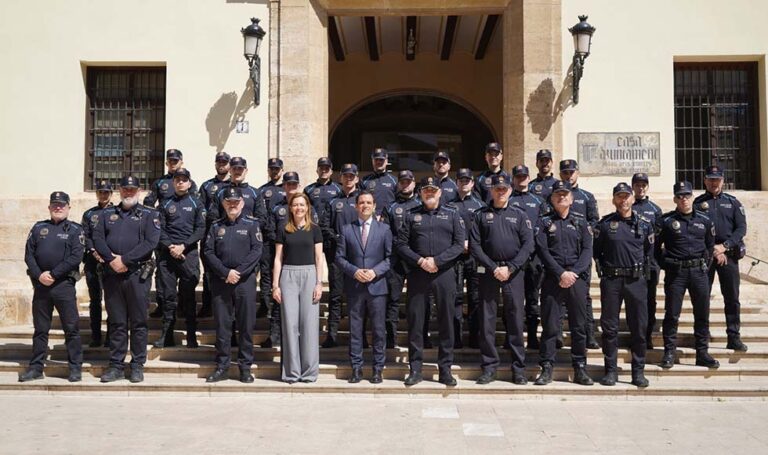 Paterna incorpora 20 nuevos agentes a la Policía Local y aumenta su plantilla hasta los 125 efectivos